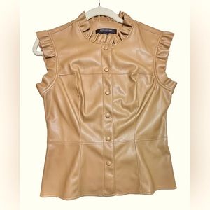 Marc New York faux leather top - New without tags. Never worn.